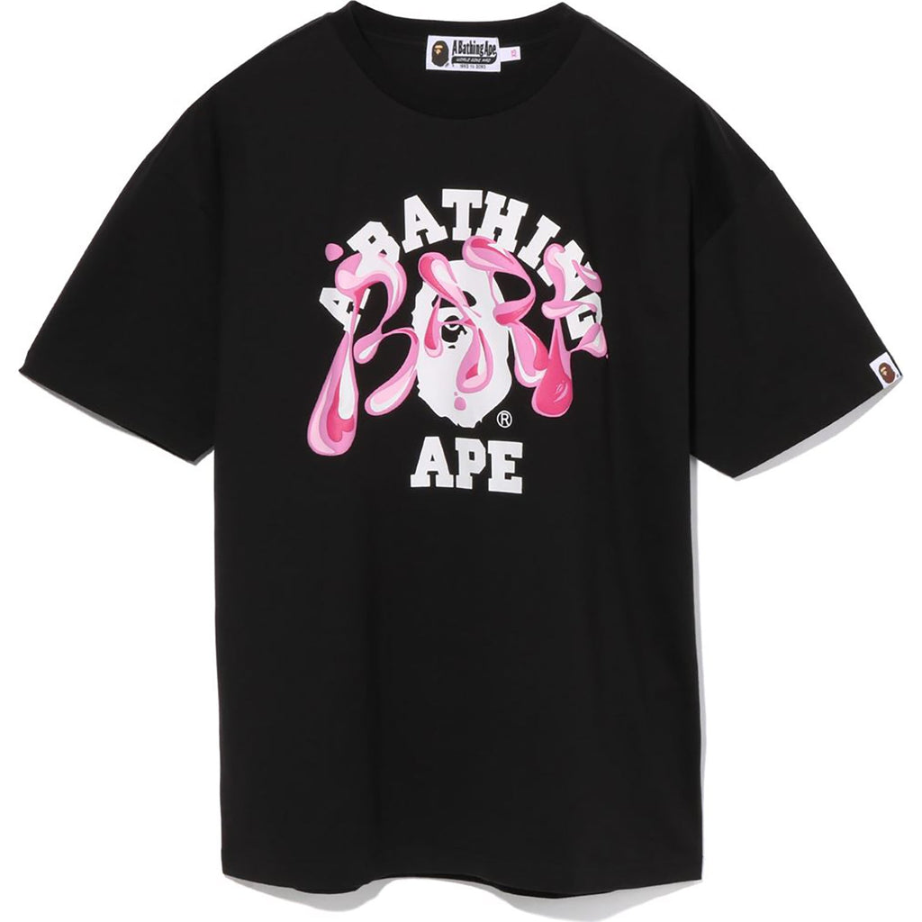 MARBLE CAMO LIQUID COLLEGE TEE LADIES