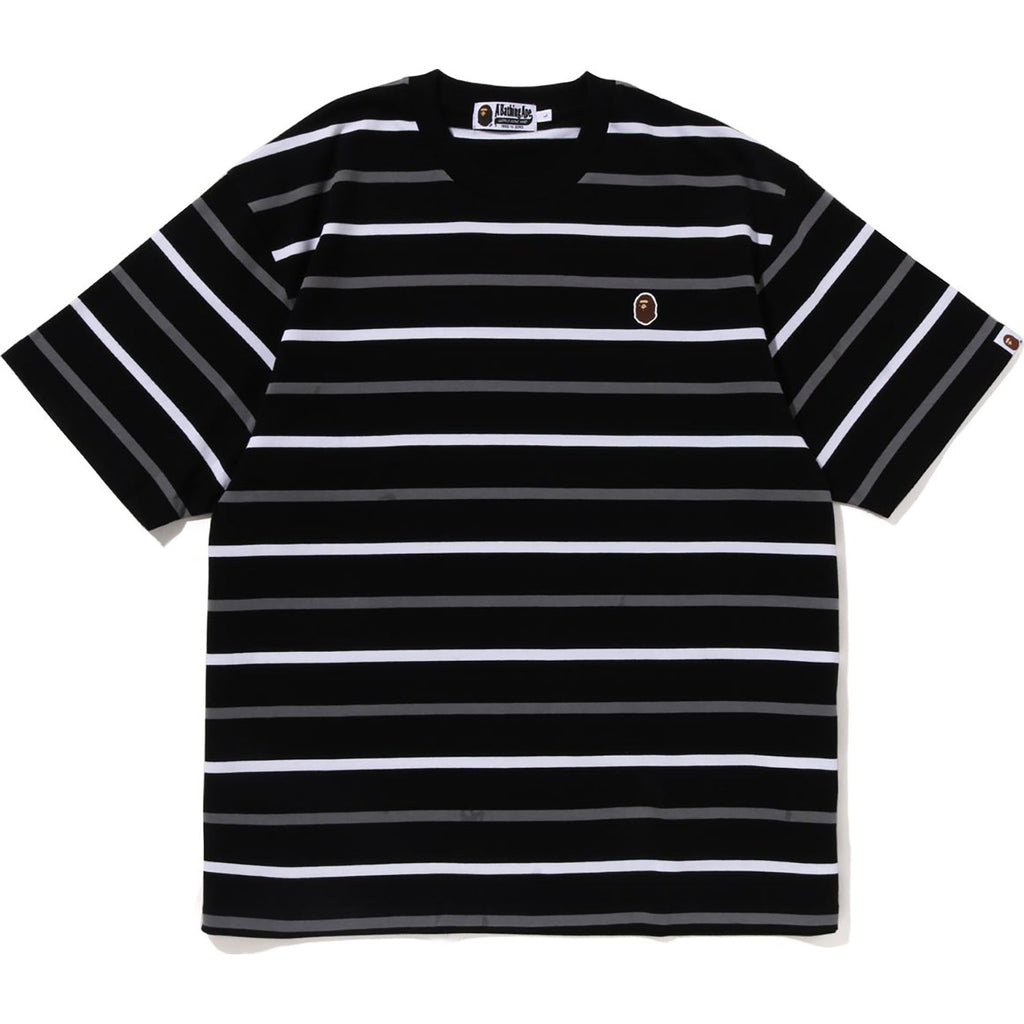 APE HEAD ONE POINT STRIPE TEE MENS