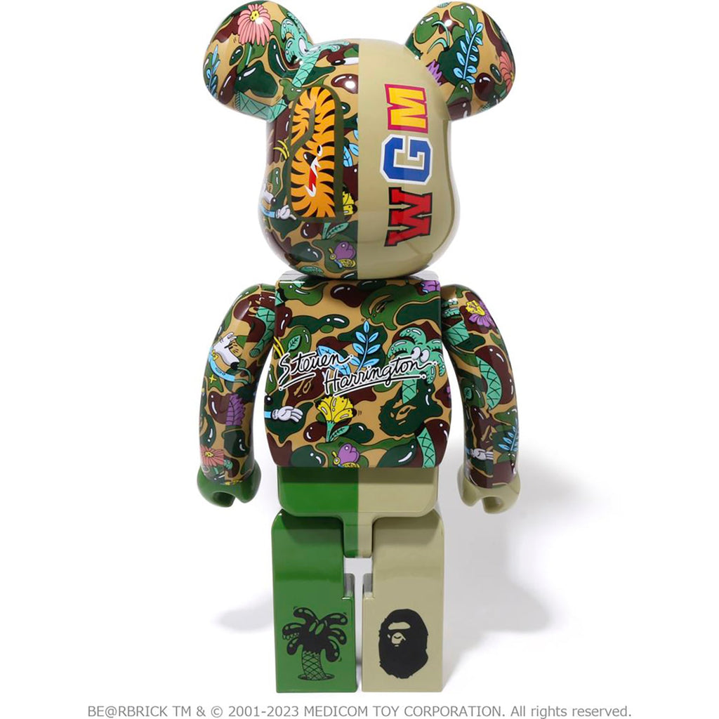 BAPE X STEVEN HARRINGTON SHARK BE@RBRICK 1000%