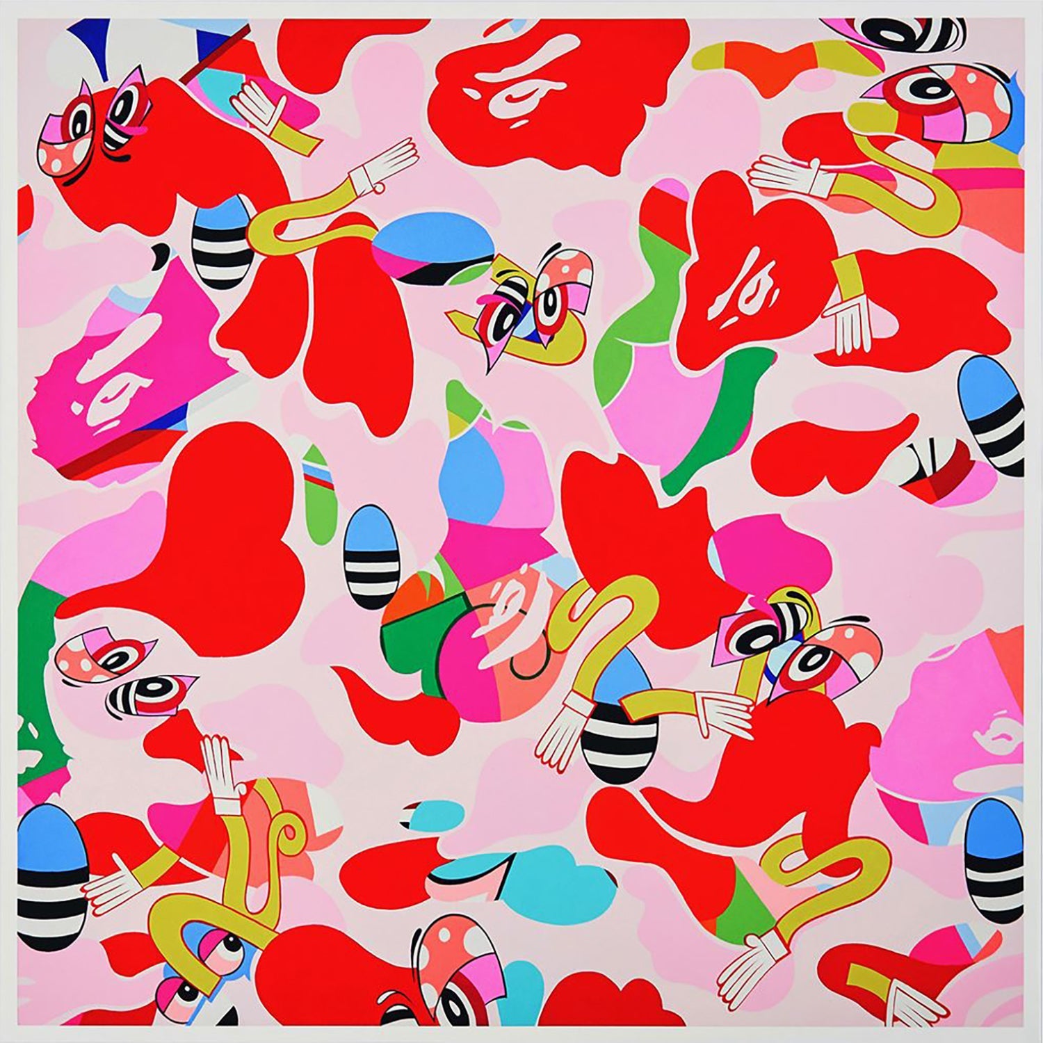 BAPE® X ERICKINK ABC CAMO PINK by ERIC INKALA