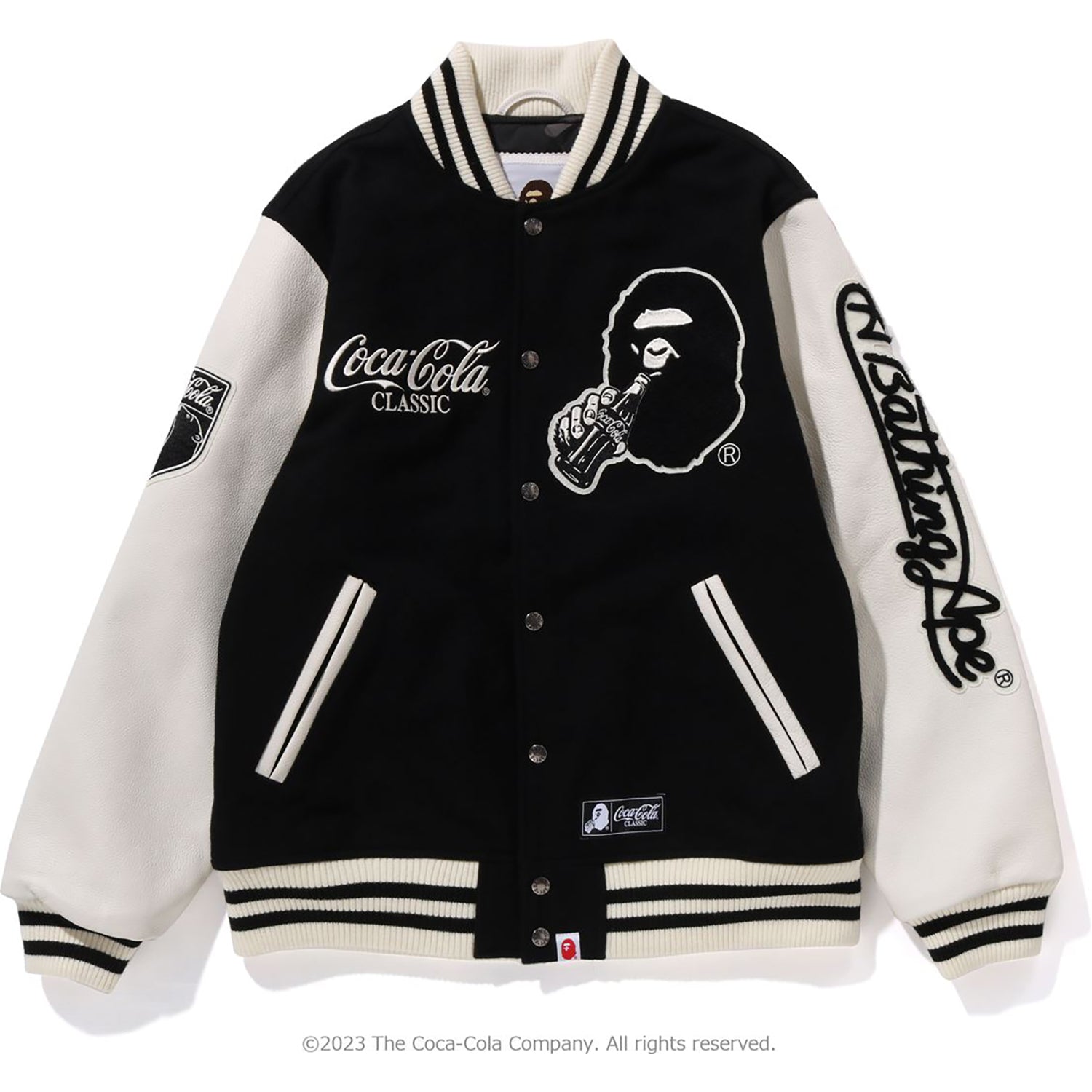 BAPE X COCA-COLA VARSITY JACKET MENS