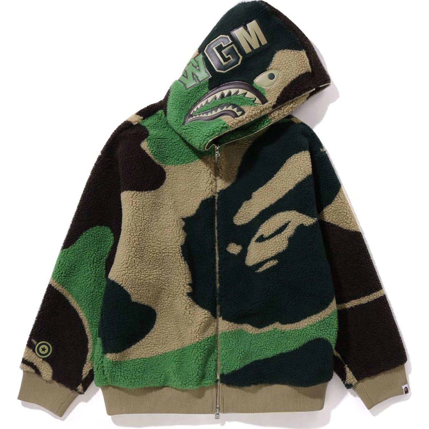 MEGA ABC CAMO SHARK BOA HOODIE JACKET MENS