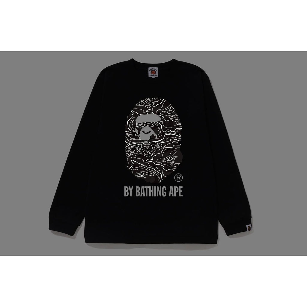 LAYERED LINE CAMO BY BATHING APE L/S TEE KIDS