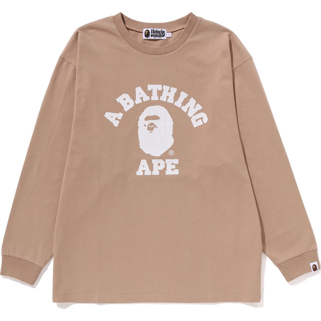 COLLEGE PIGMENT DYE L/S TEE RELAXED FIT LADIES