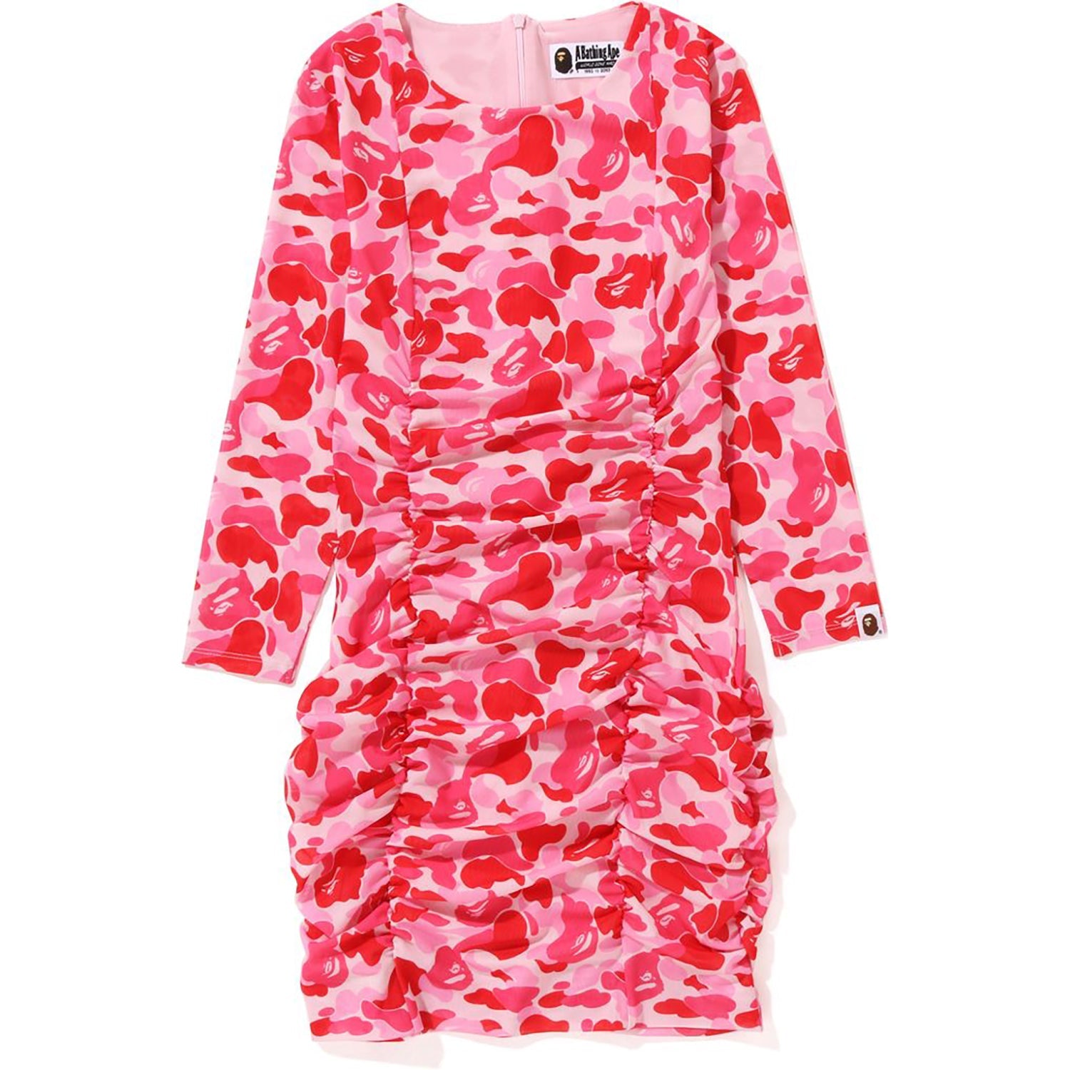 ABC CAMO MESH GATHERED ONEPIECE LADIES