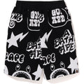 BAPE GRAFFITI PATTERN SWEAT SHORTS KIDS