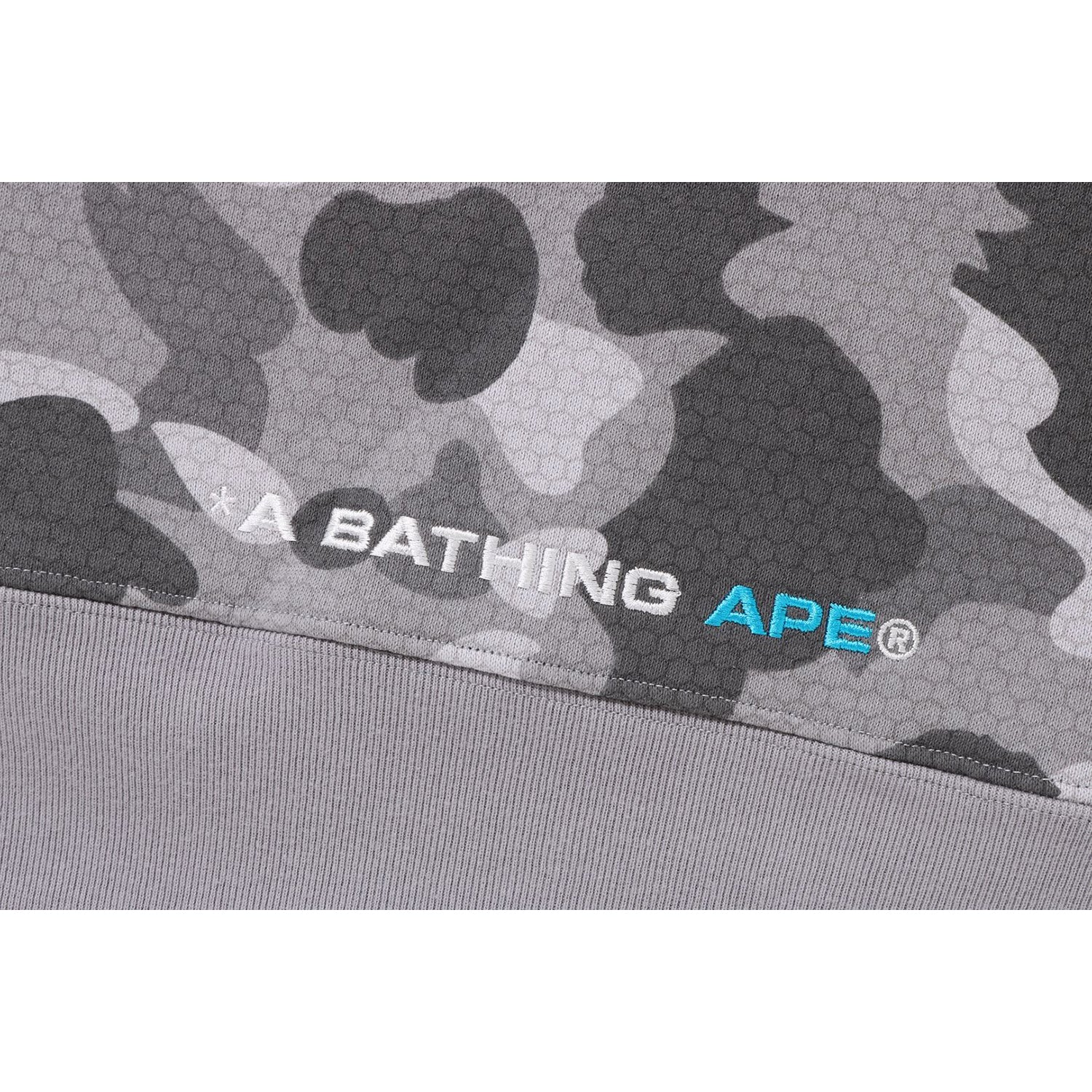 HONEYCOMB CAMO SIDE ZIP CREWNECK MENS