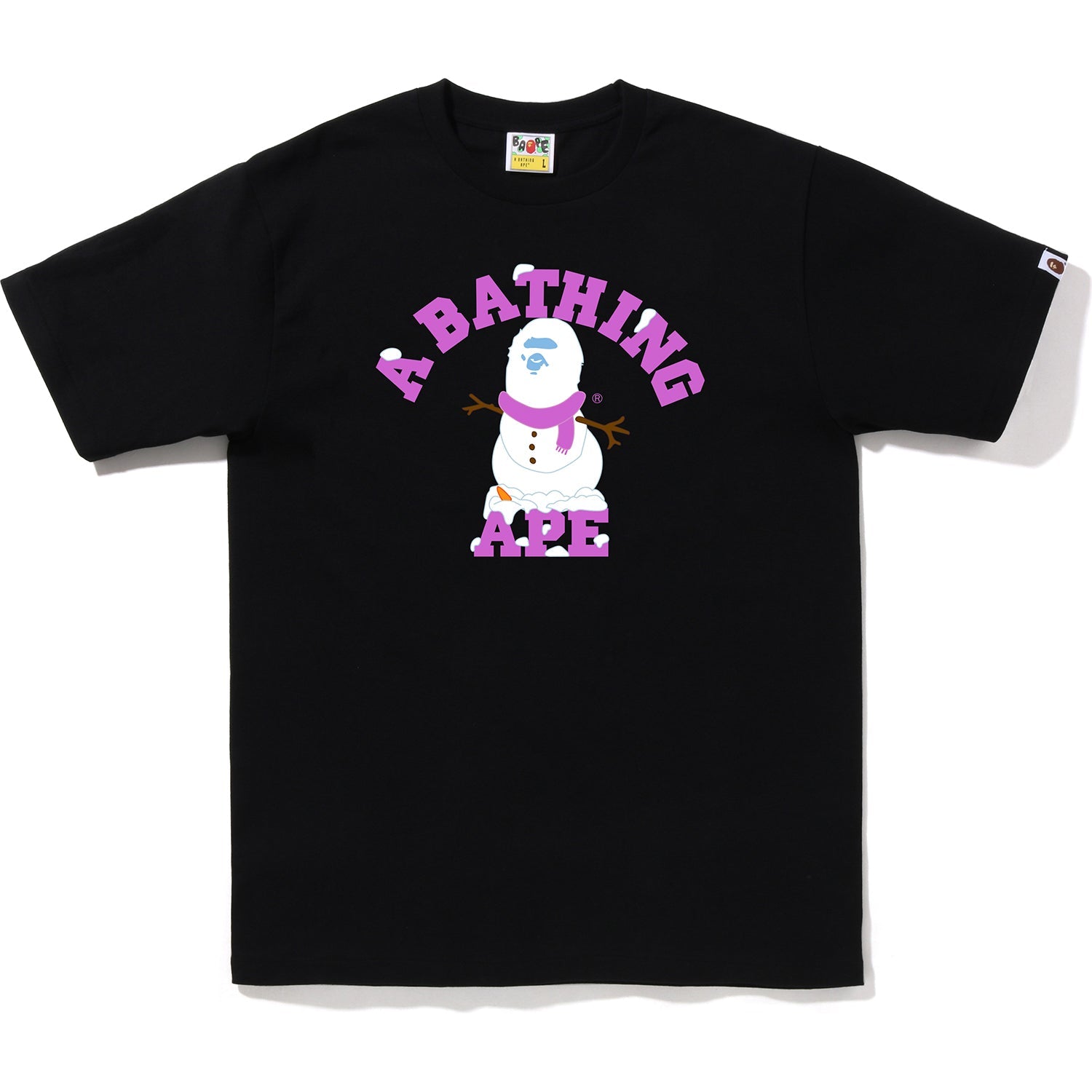 APE SNOWMAN COLLEGE TEE MENS