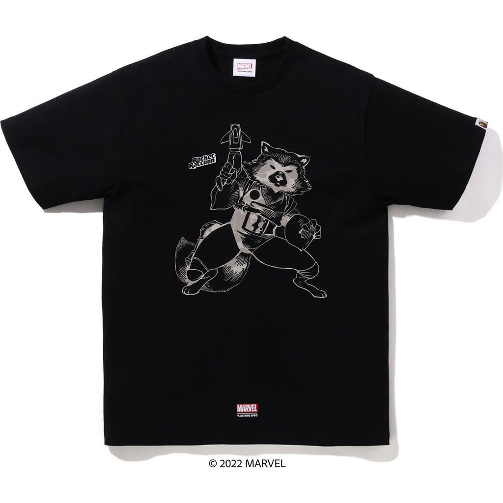 BAPE X MARVEL ROCKET RACCOON TEE MENS