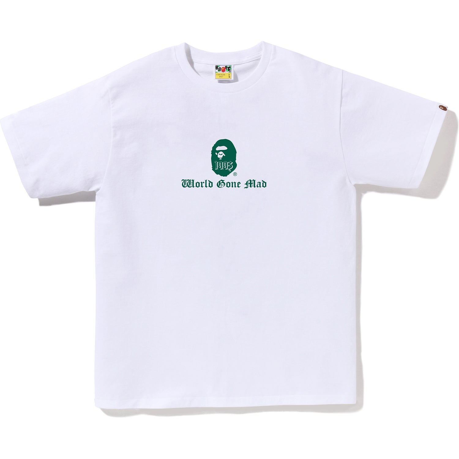 A BATHING APE LOGO TEE MENS
