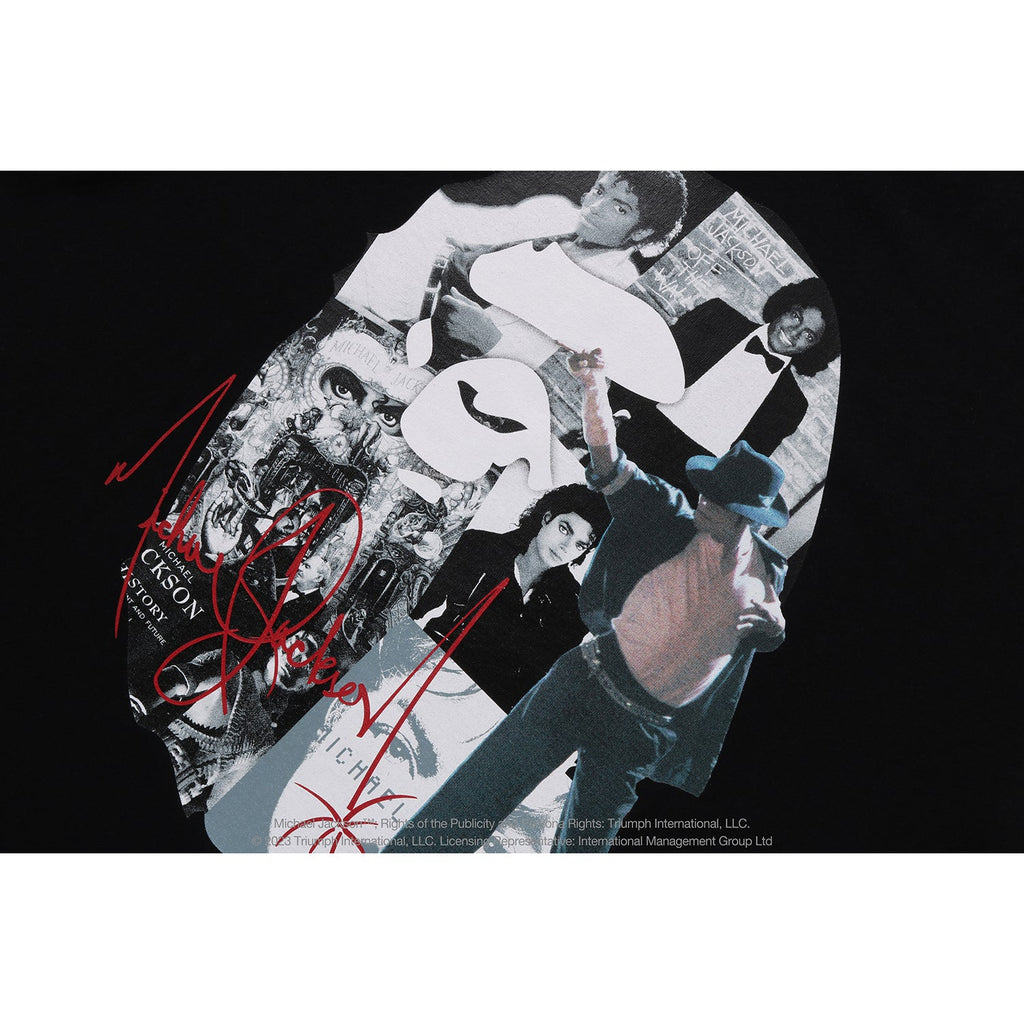 BAPE X MICHAEL JACKSON ALBUM JACKET APE HEAD TEE KIDS