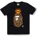 BAPE LEOPARD MILO ON APE HEAD TEE LADIES