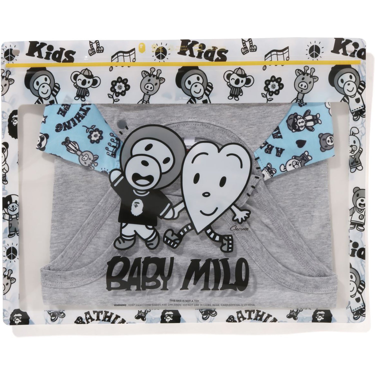 BAPE KIDS X CHOCOMOO MILO FRIENDS BODYSUIT PAKE SET KIDS