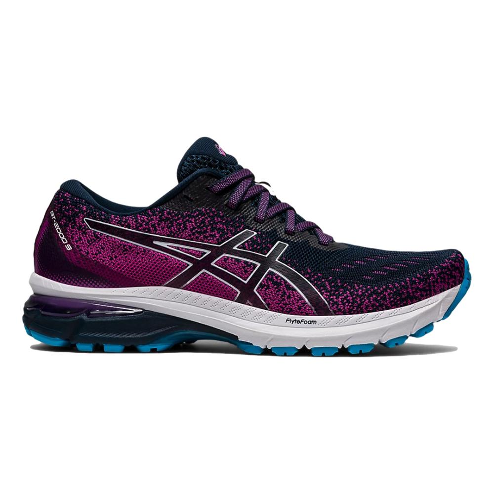 Women's Asics GT-2000 9 Knit, French Blue/White, 11 B Medium