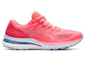Women's Asics Gel-Kayano 28, Blazing Coral/Mist, 9 D Wide