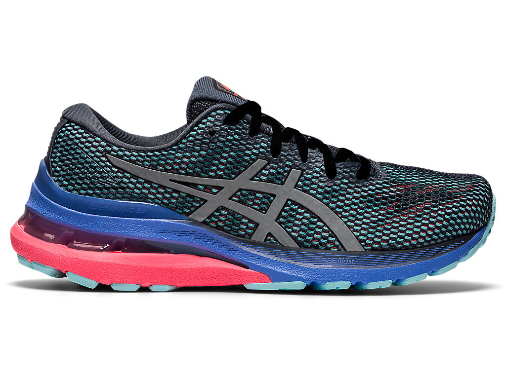 Women's Asics Gel-Kayano 28 Lite-Show, Carrier Grey/Pure Silver, 9.5 B Medium