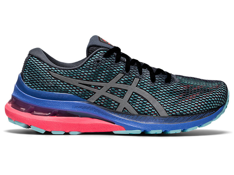Women's Asics Gel-Kayano 28 Lite-Show, Carrier Grey/Pure Silver, 8 B Medium