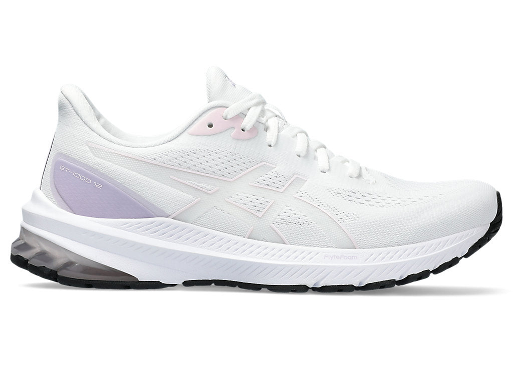 Women's Asics GT-1000 12, White/Cosmos, 9 B Medium