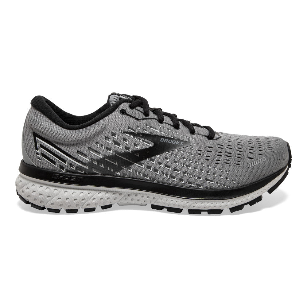 Men's Brooks Ghost 13, Primer Grey/Pearl/Black, 12.5 D Medium