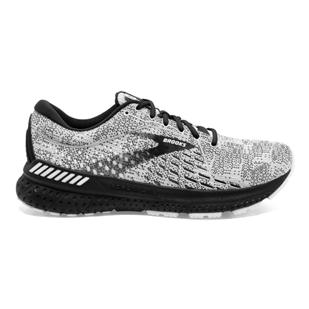 Men's Brooks Adrenaline GTS 21, White/Grey/Black, 9.5 2E Wide