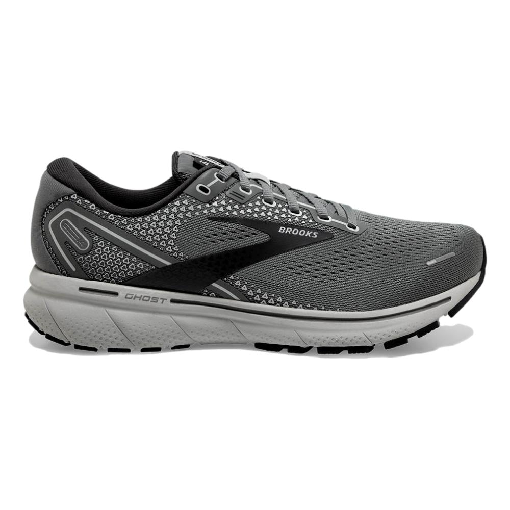 Men's Brooks Ghost 14, Grey/Alloy/Oyster, 10.5 D Medium