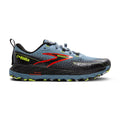 Men's Brooks Cascadia 18, Citadel/Ebony/Lime, 10 2E Wide