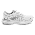 Women's Brooks Adrenaline GTS 21, White/Grey/Silver, 11 B Medium