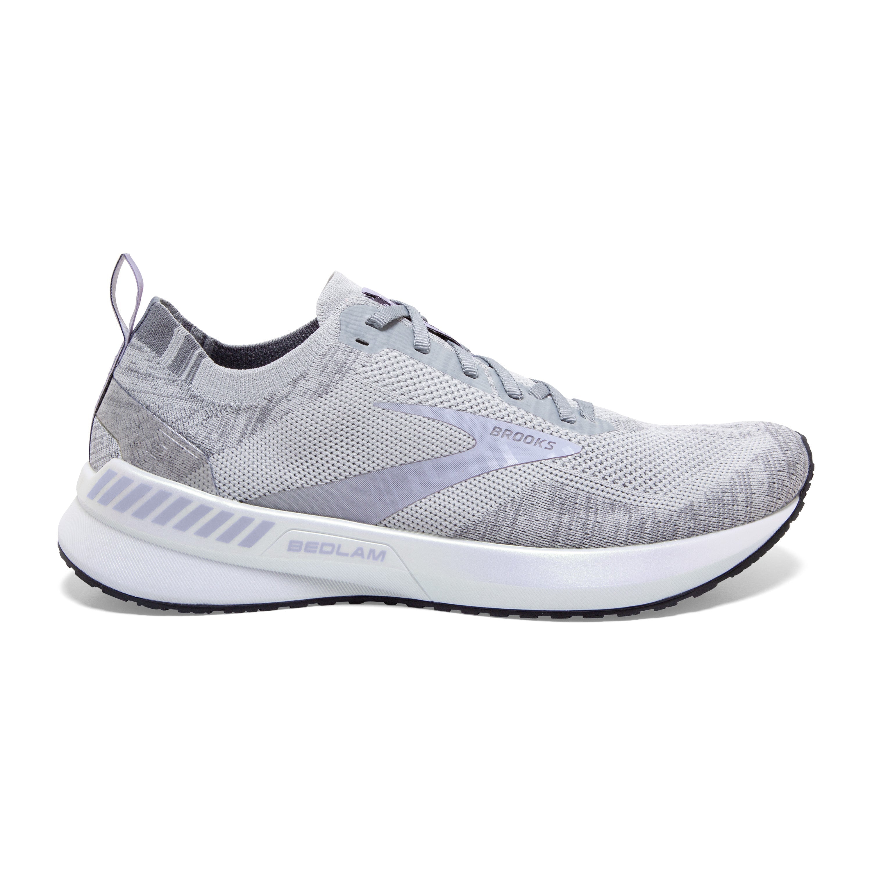 Women's Brooks Bedlam 3, Oyster/Purple Heather/Grey, 8.5 B Medium