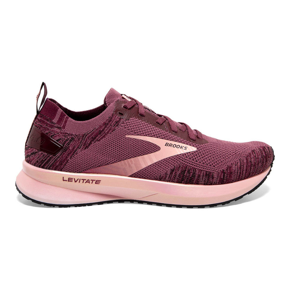 Women's Brooks Levitate 4, Nocturne/Coral/Zinfandel, 5.5 B Medium