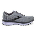 Women's Brooks Ghost 13, Grey/Blackened Pearl/Purple, 8.5 B Medium