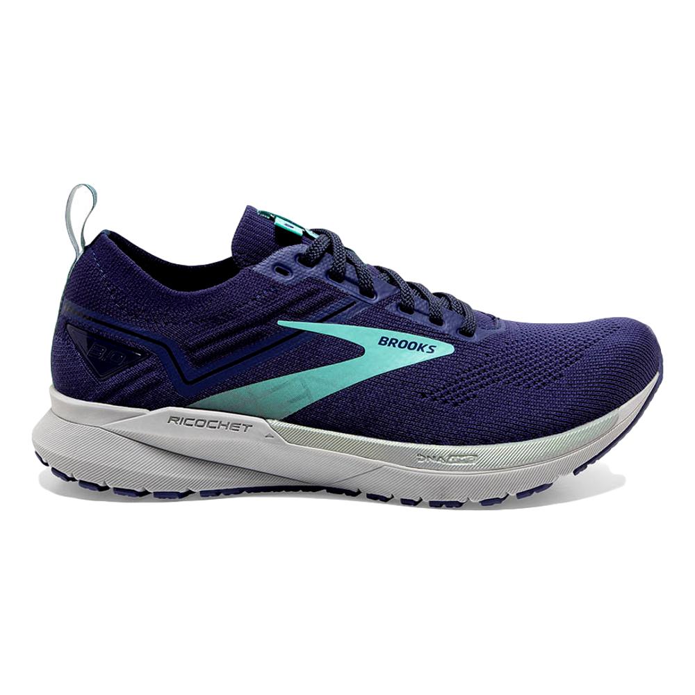 Women's Brooks Ricochet 3, Peacoat/Ribbon/Blue Tint, 10.5 B Medium