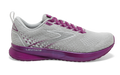 Women's Brooks Levitate 5, Grey/Lavender/Baton Rouge, 8.5 B Medium