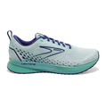 Women's Brooks Levitate 5, White/Navy Blue/Yucca, 10.5 B Medium