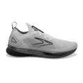 Women's Brooks Levitate Stealthfit 5, White/Grey/Black, 11 B Medium