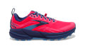 Women's Brooks Cascadia 16, Pink/Flambe/Cobalt, 11.5 B Medium