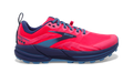 Women's Brooks Cascadia 16, Pink/Flambe/Cobalt, 9 B Medium