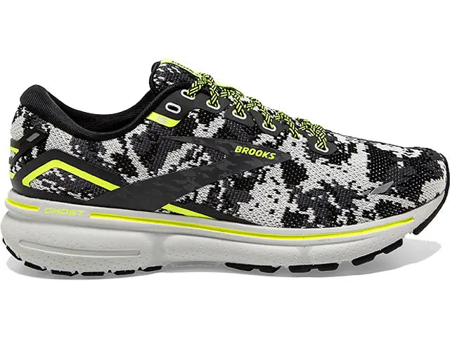 Men's Brooks Ghost 15, Black/Ebony/Nightlife, 11.5 D Medium