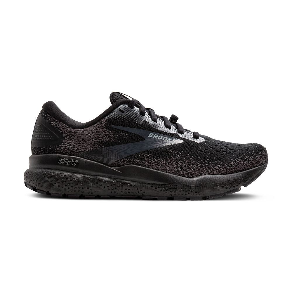 Men's Brooks Ghost 16 GTX, Black/Black/Ebony, 11 D Medium