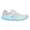 Women's Skechers Go Run Razor +, Grey/Aqua, 6 B Medium