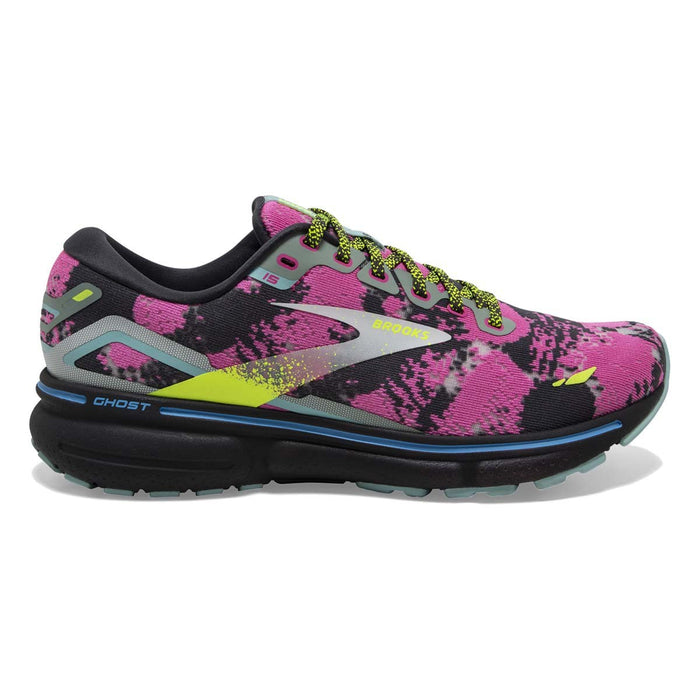 Women's Brooks Ghost 15, Blue/Ebony/Nightlife, 10 B Medium