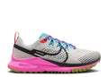 Women's Nike Pegasus Trail 4, Light Orewood Brown/Blue Lightning/Pink Spell/Dark Smoke Grey, 7.5 B Medium