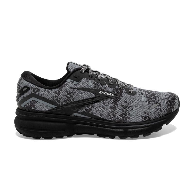 Women's Brooks Ghost 15, Black/Oyster/Primer, 8 B Medium