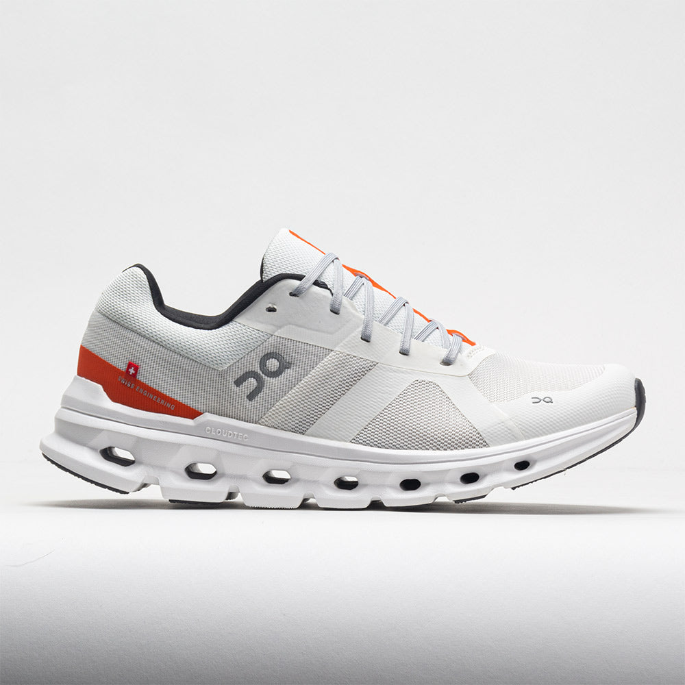 On Cloudrunner Men's  Undyed White/Flame