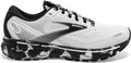 Women's Brooks Ghost 14, White/Grey/Black, 11 B Medium