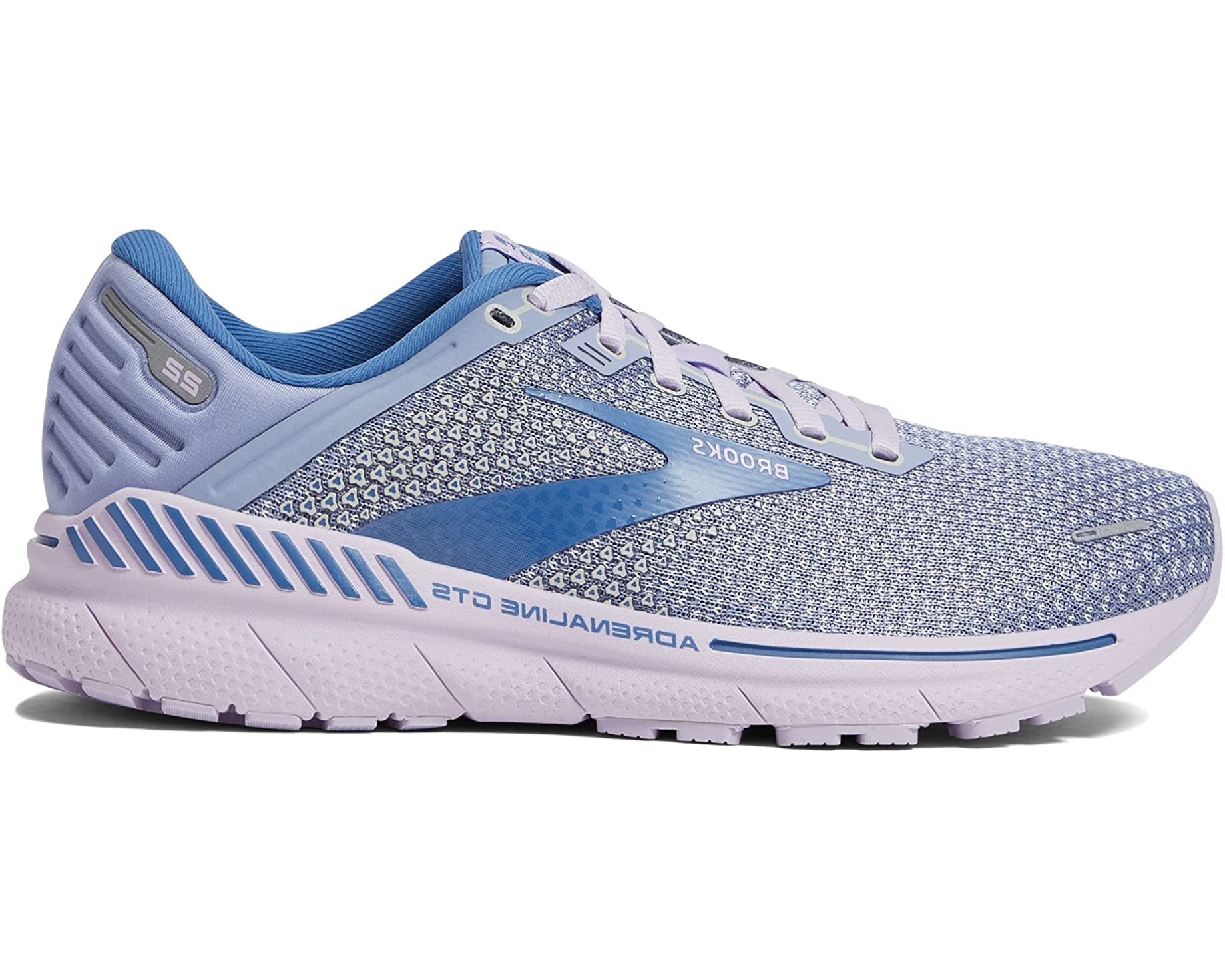 Women's Brooks Adrenaline GTS 22, Purple/Dutch Blue/Lilac, 7.5 B Medium