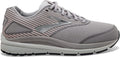 Women's Brooks Addiction Walker Suede, Alloy/Oyster/Peach, 10.5 D Wide