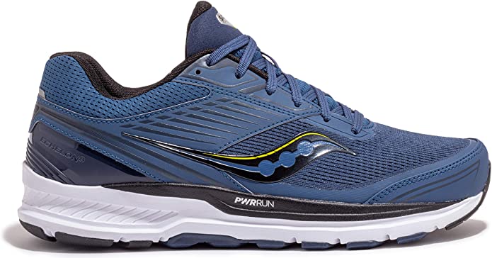 Men's Saucony Echelon 8, Storm/Black, 9.5 2E Wide