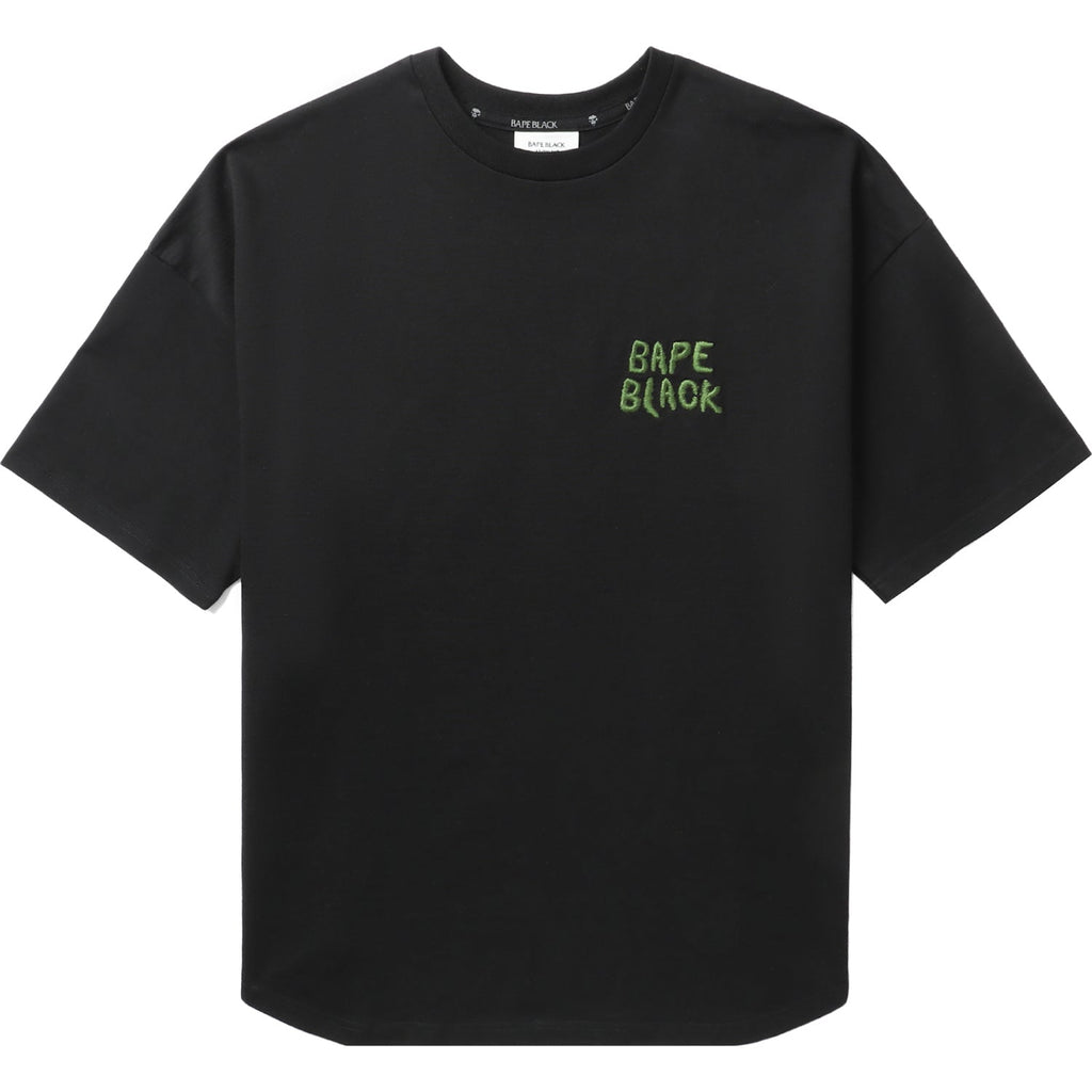 BAPE BLACK EMBROIDERY TEE MENS