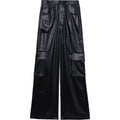 BAPY SATIN CARGO PANTS LADIES