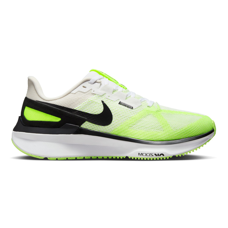 Men's Nike Structure 25, White/Black-Volt-Phantom, 11 D Medium